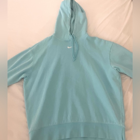 Light-blue Nike hoodie. - Picture 1 of 5